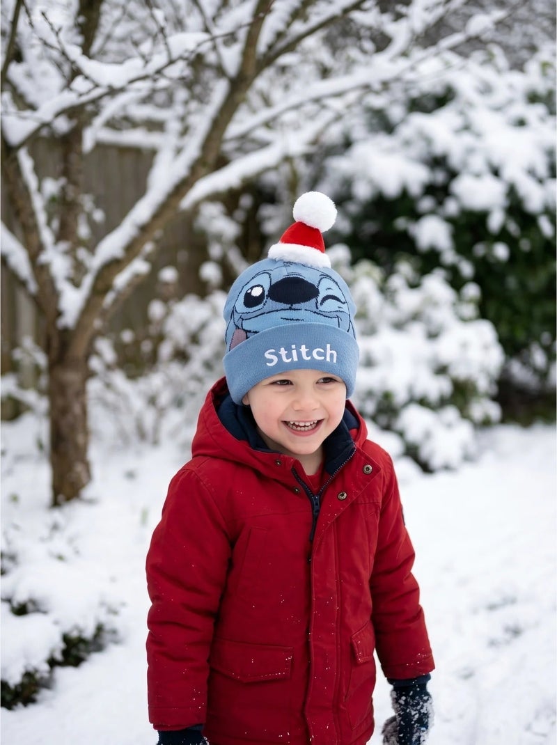 Gorro infantil de punto stitch disney Azul - Kiabi