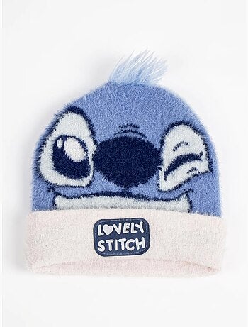 Gorro infantil de punto stitch disney rosa y azul