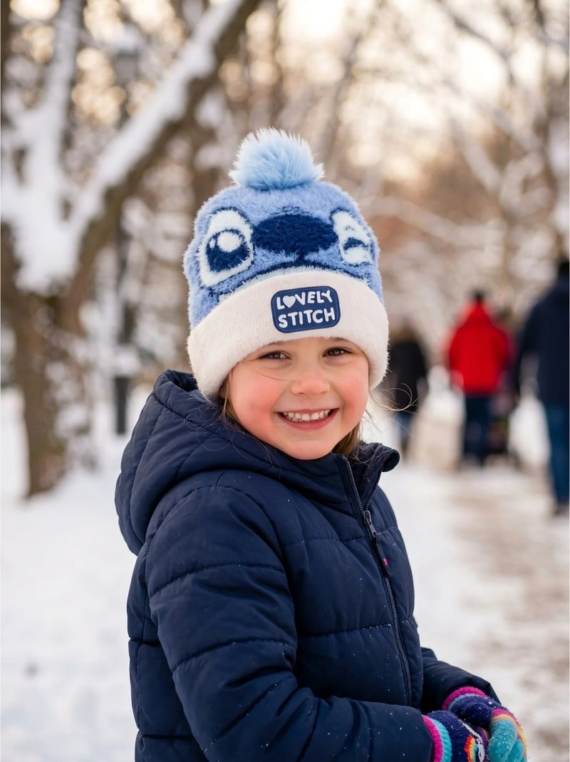 Gorro infantil de punto stitch disney rosa y azul Rosa - Kiabi