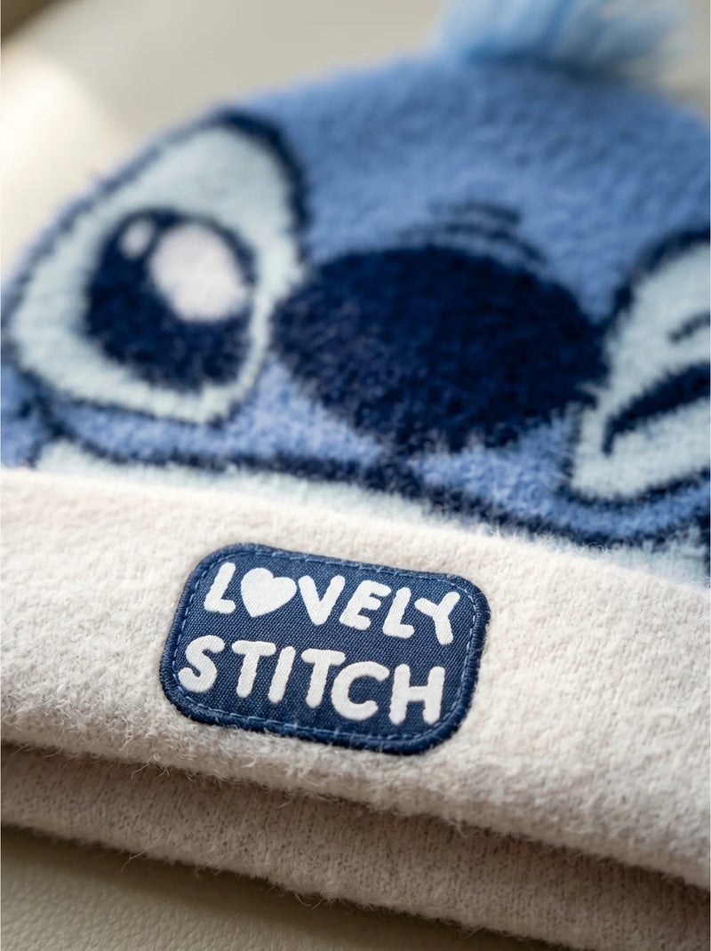Gorro infantil de punto stitch disney rosa y azul Rosa - Kiabi