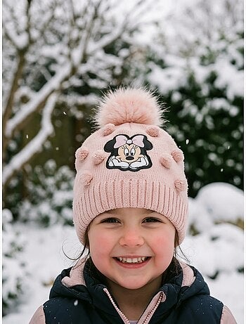 Gorro infantil de punto suave minnie disney