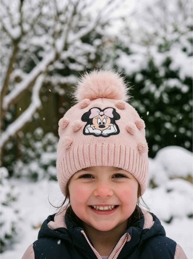 Gorro infantil de punto suave minnie disney Rosa - Kiabi