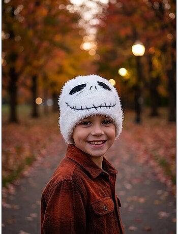 Gorro infantil jack skellington de punto elástico disney