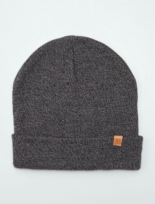 Gorro jaspeado corta con vuelta inferior - Kiabi