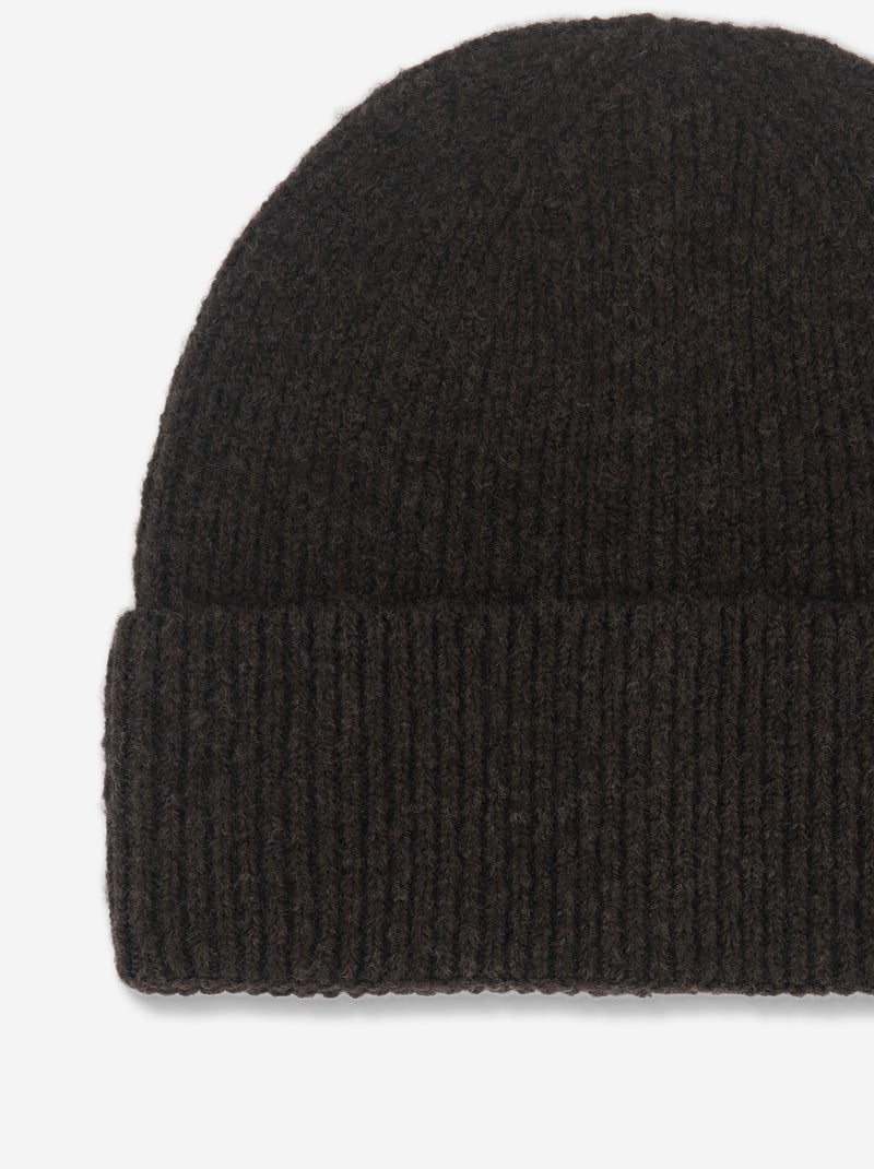 Gorro liso con vuelta Marron - Kiabi