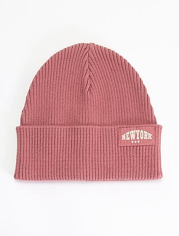 Gorro liso con vuelta