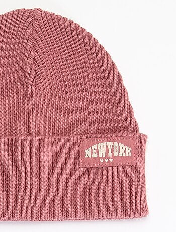 Gorro liso con vuelta