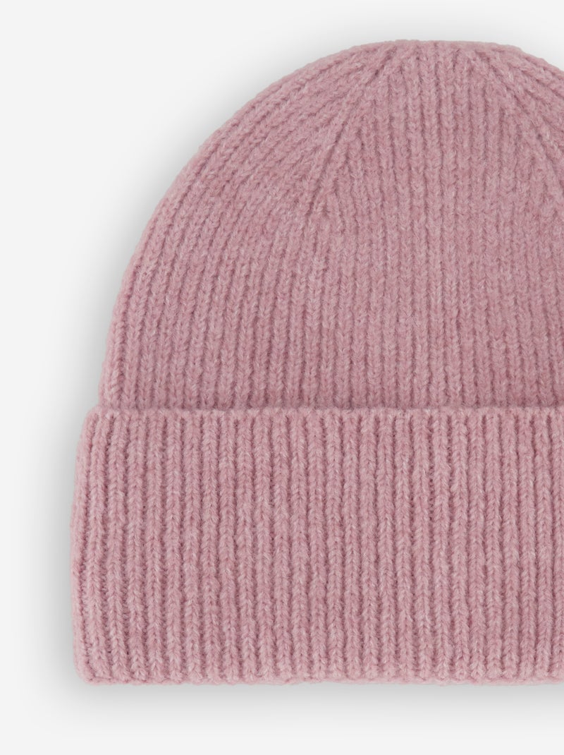 Gorro liso con vuelta Rosa - Kiabi