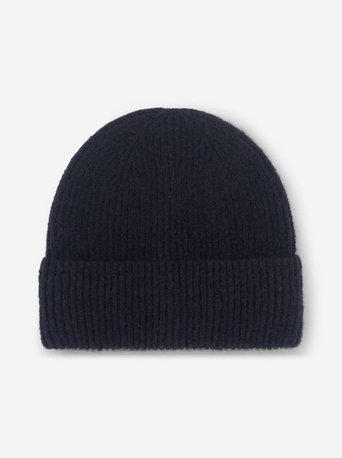 Gorro liso de punto acanalado - Kiabi