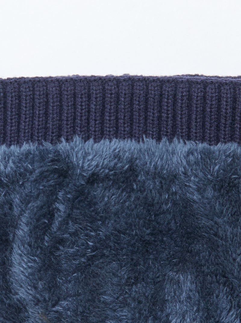 Gorro liso de punto Azul - Kiabi