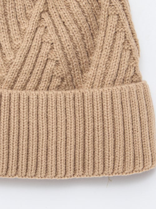 Gorro liso de punto - Kiabi