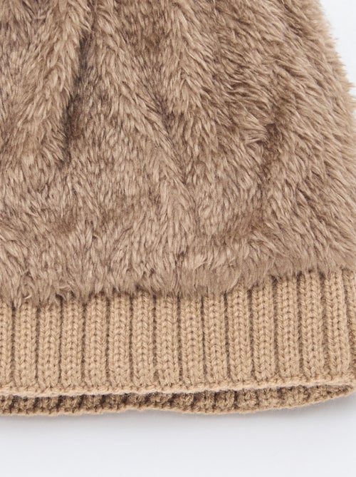 Gorro liso de punto - Kiabi