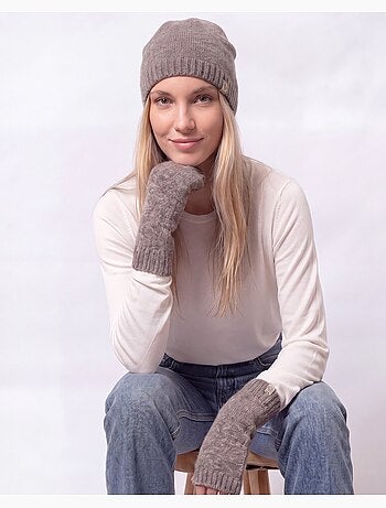 Gorro malla «soft touch» con efecto cachemira. Talla única elástica. Mujer isotoner