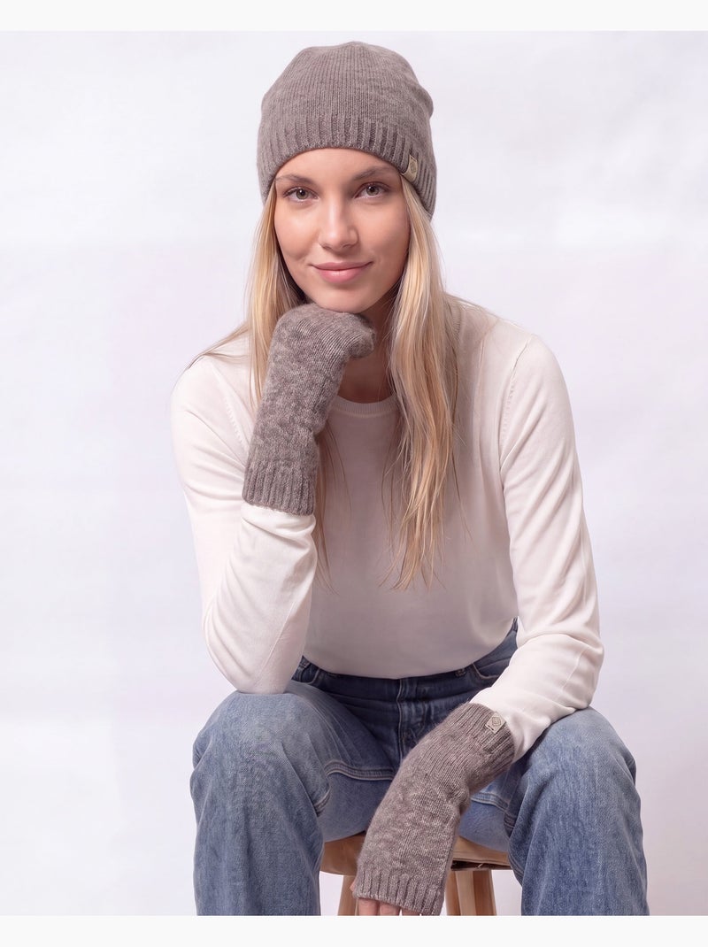Gorro malla «soft touch» con efecto cachemira. Talla única elástica. Mujer isotoner Marrón - Kiabi