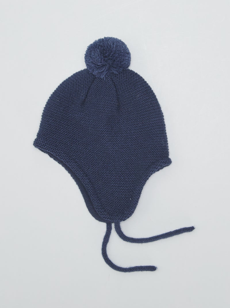 Gorro peruano de punto NEGRO - Kiabi