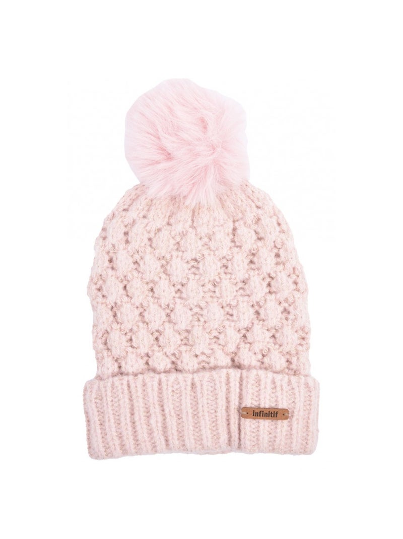 Gorro Pompon INFINITF Mujer Rosa - Kiabi