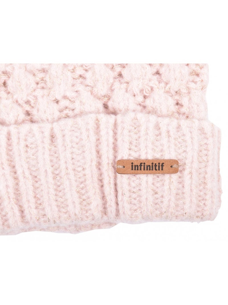 Gorro Pompon INFINITF Mujer Rosa - Kiabi