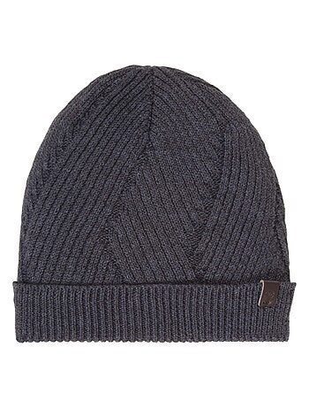 Gorro punto reciclado, cálido, forro polar reciclado hombre isotoner