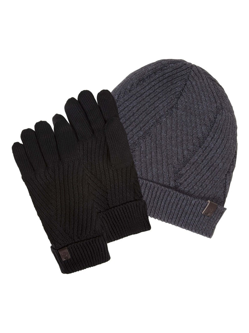 Gorro punto reciclado, cálido, forro polar reciclado hombre isotoner Gris - Kiabi