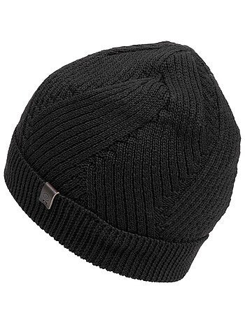 Gorro punto reciclado, cálido, forro polar reciclado hombre isotoner