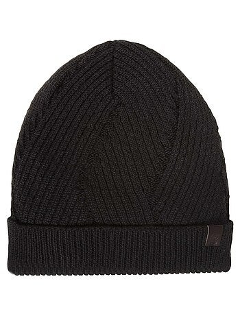 Gorro punto reciclado, cálido, forro polar reciclado hombre isotoner