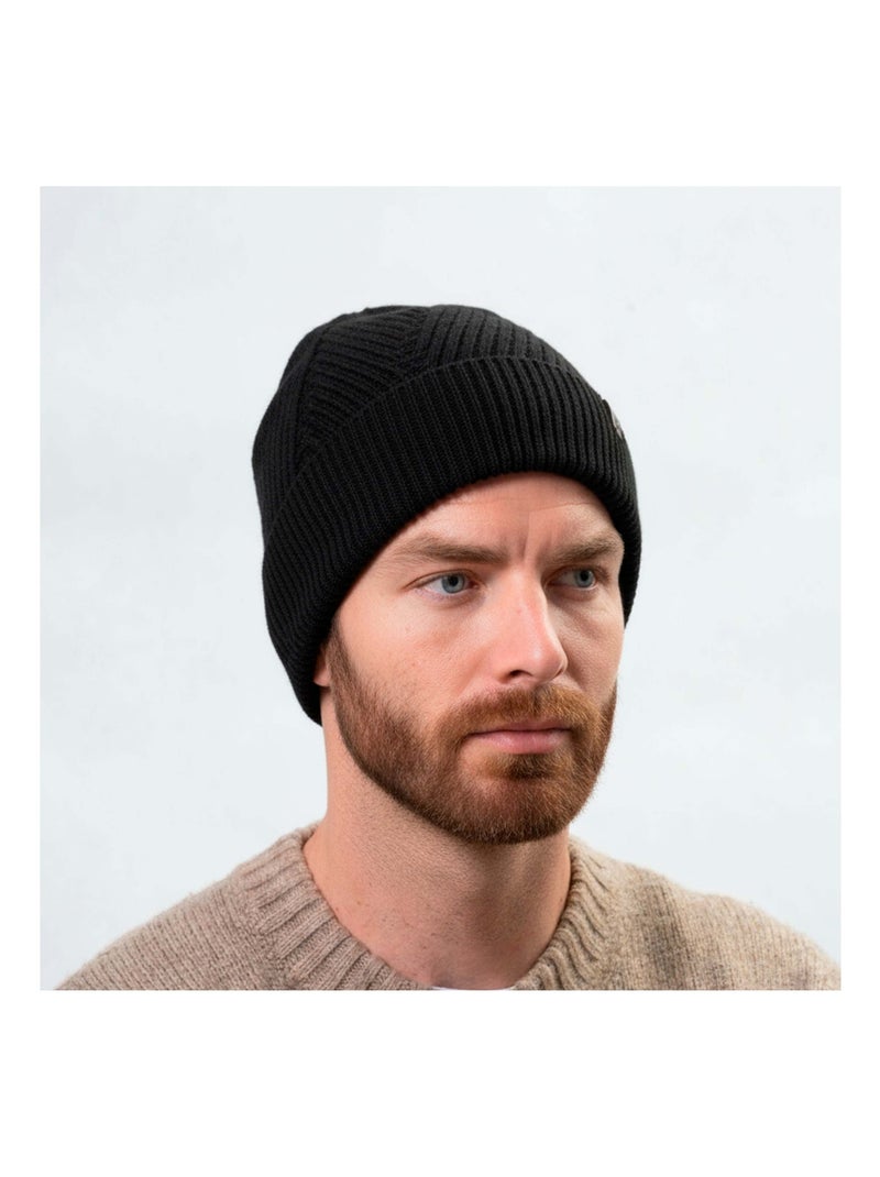 Gorro punto reciclado, cálido, forro polar reciclado hombre isotoner Negro - Kiabi