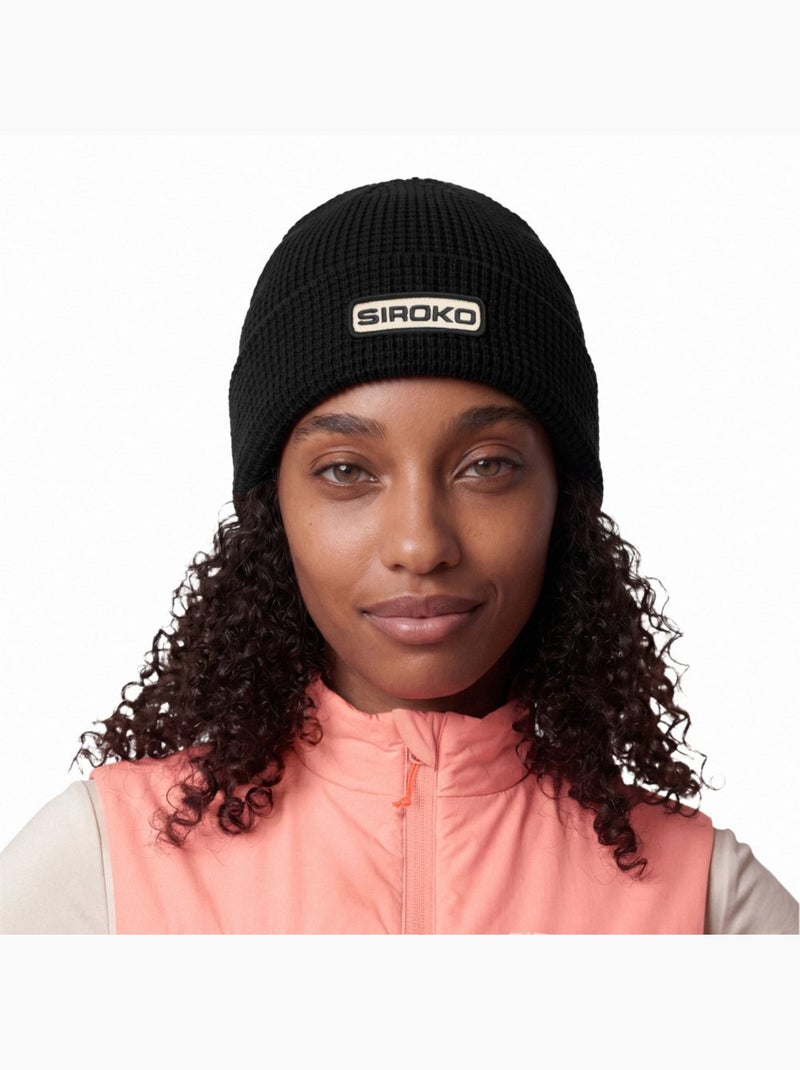 Gorro punto waffle hombre y mujer sequoia Negro - Kiabi
