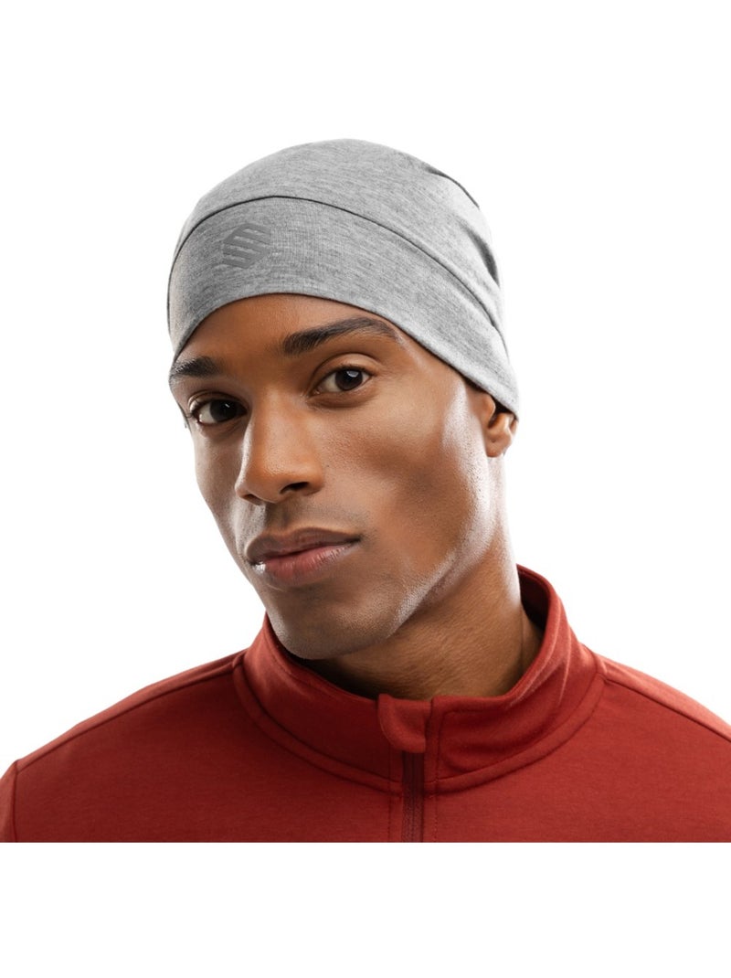 Gorro running fitness hombre y mujer helios melange gray Blanco Gris - Kiabi