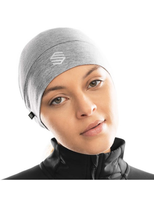 Gorro running fitness hombre y mujer helios melange gray - Kiabi
