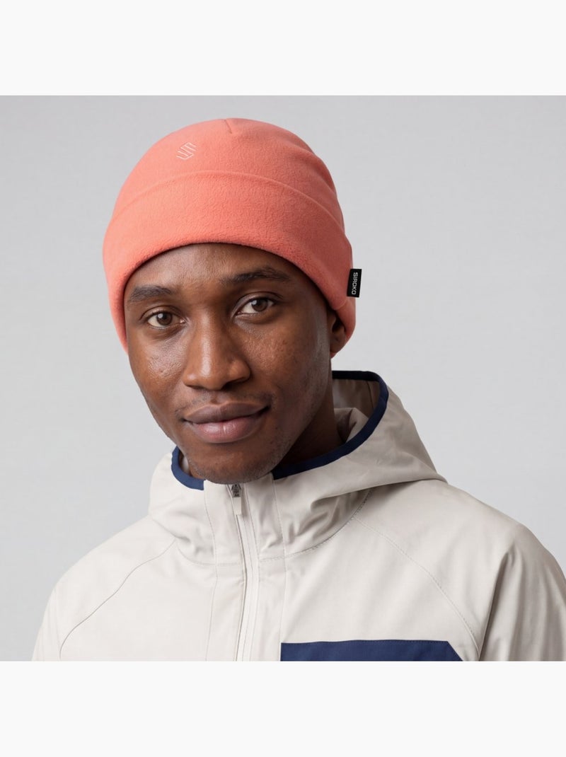 Gorro tejido polar hombre y mujer aysen coral Naranja - Kiabi