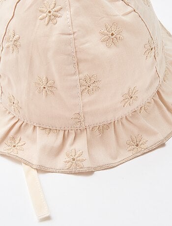 Bob con volantes y limones bordados