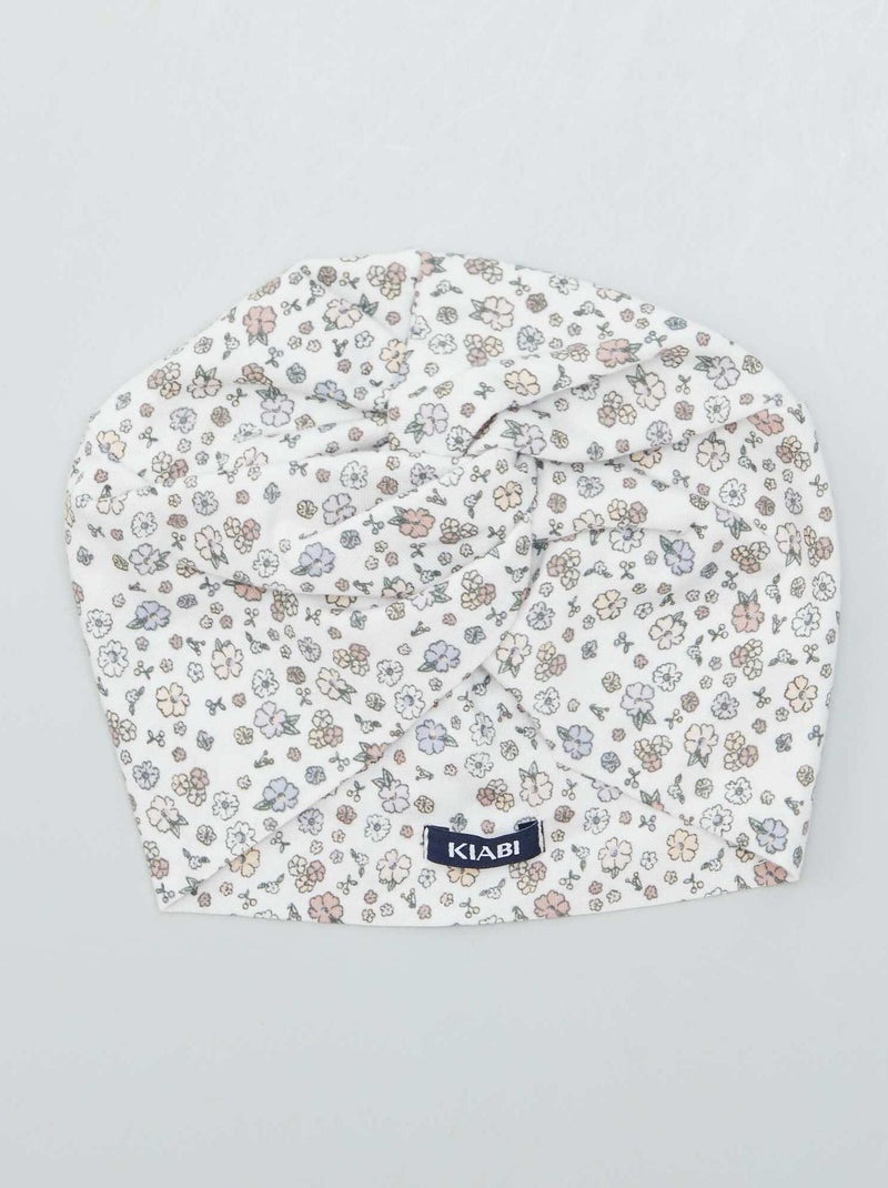 Gorro turbante de punto BLANCO - Kiabi