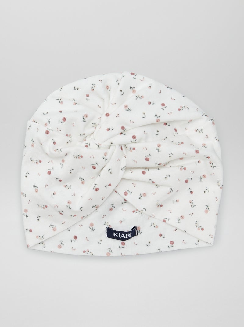 Gorro turbante de punto BLANCO - Kiabi