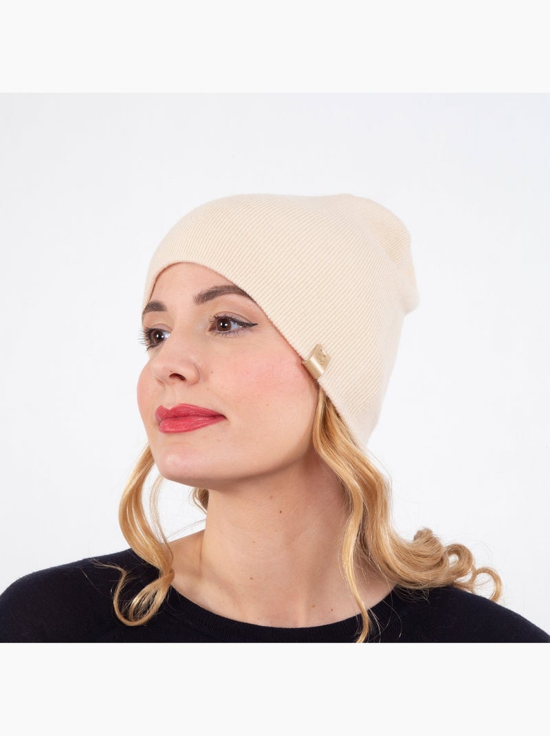 Gorro ultra suave, talla única mujer Beige claro - Kiabi