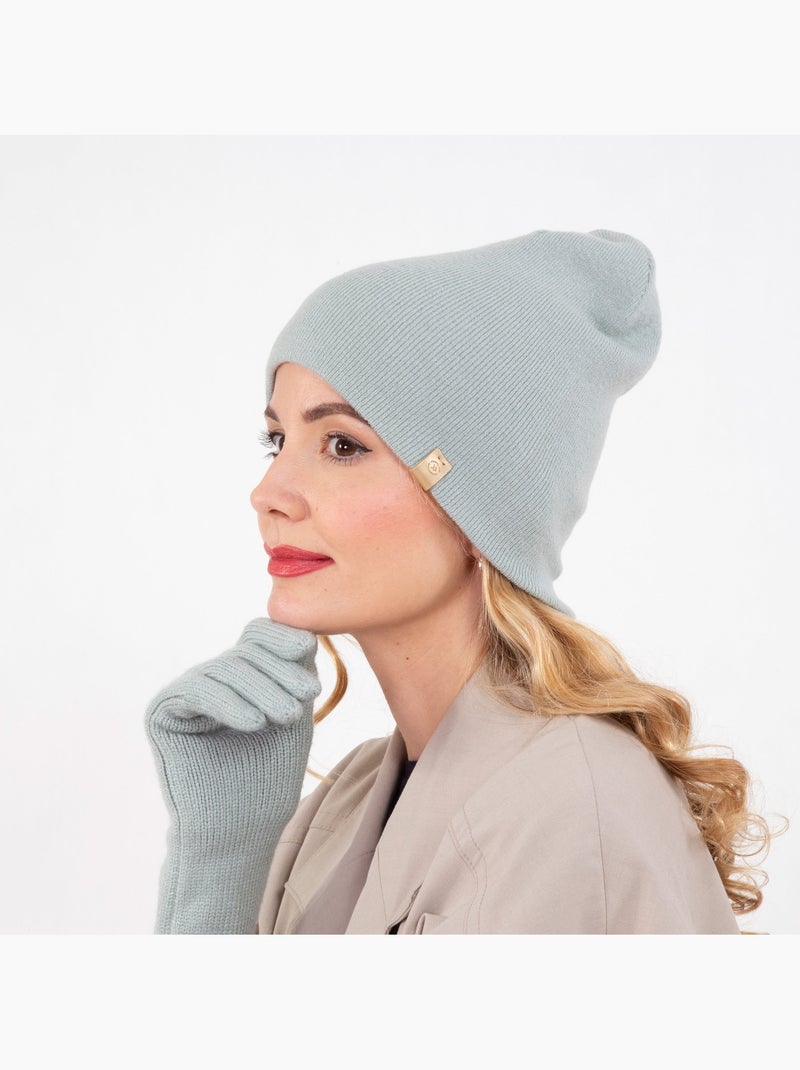 Gorro ultra suave, talla única mujer Verde claro - Kiabi