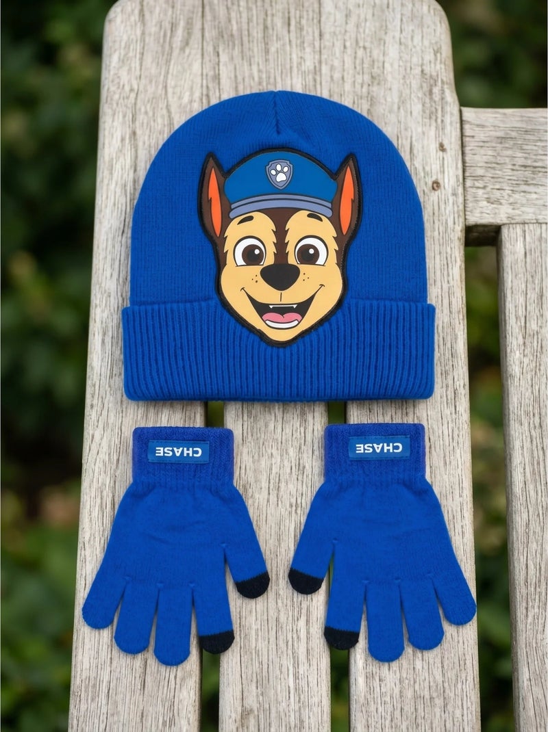 Gorro y guantes infantiles de acrílico pat' patrouille nickelodeon Azul - Kiabi