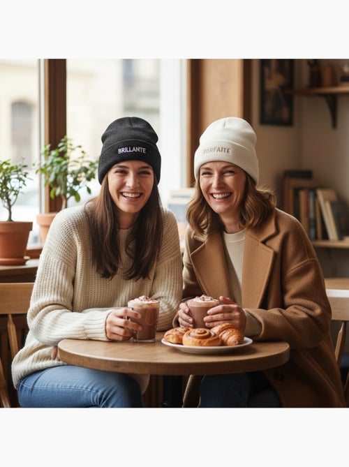 Gorros mujer lurex pailletado mensaje bordado ozabi - pack de 2 - Kiabi
