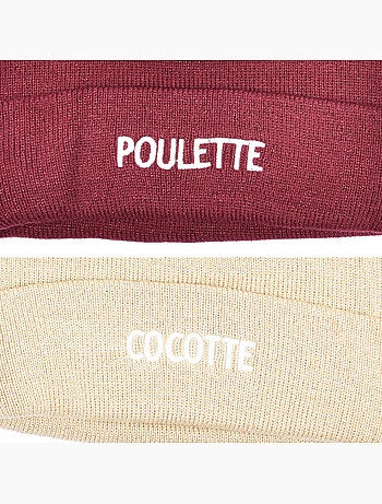 Gorros mujer lurex pailletado mensaje bordado ozabi - pack de 2