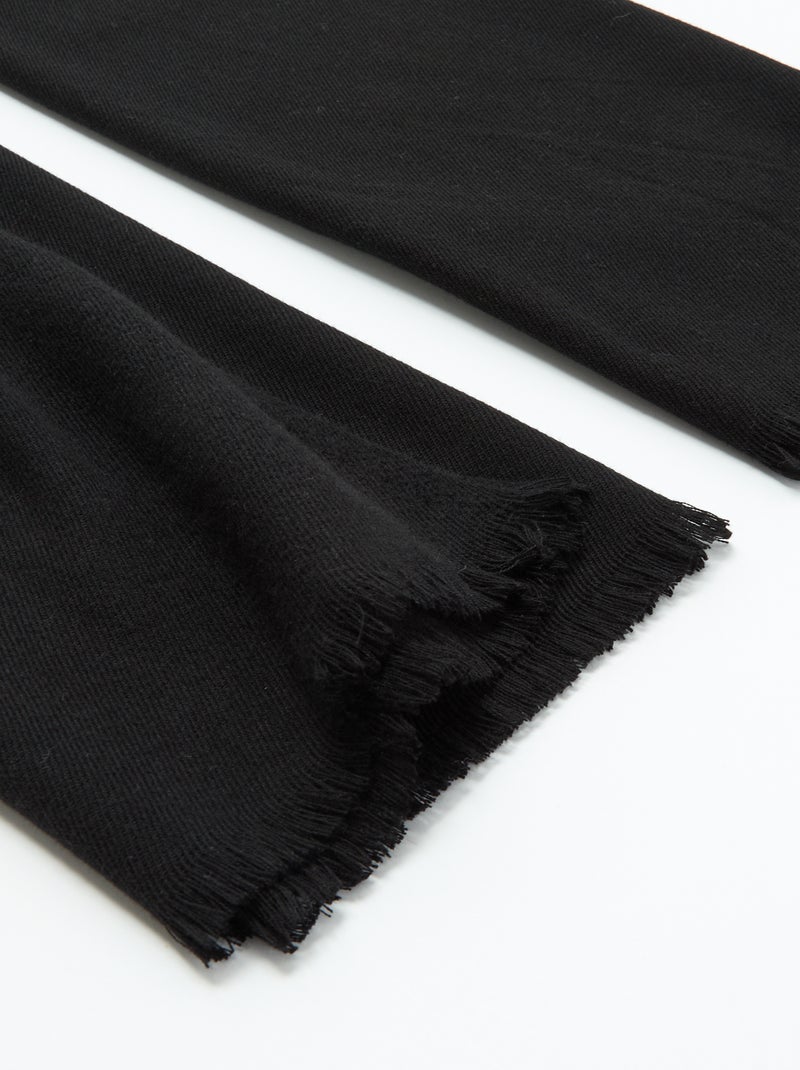 Gran bufanda rectangular Negro - Kiabi