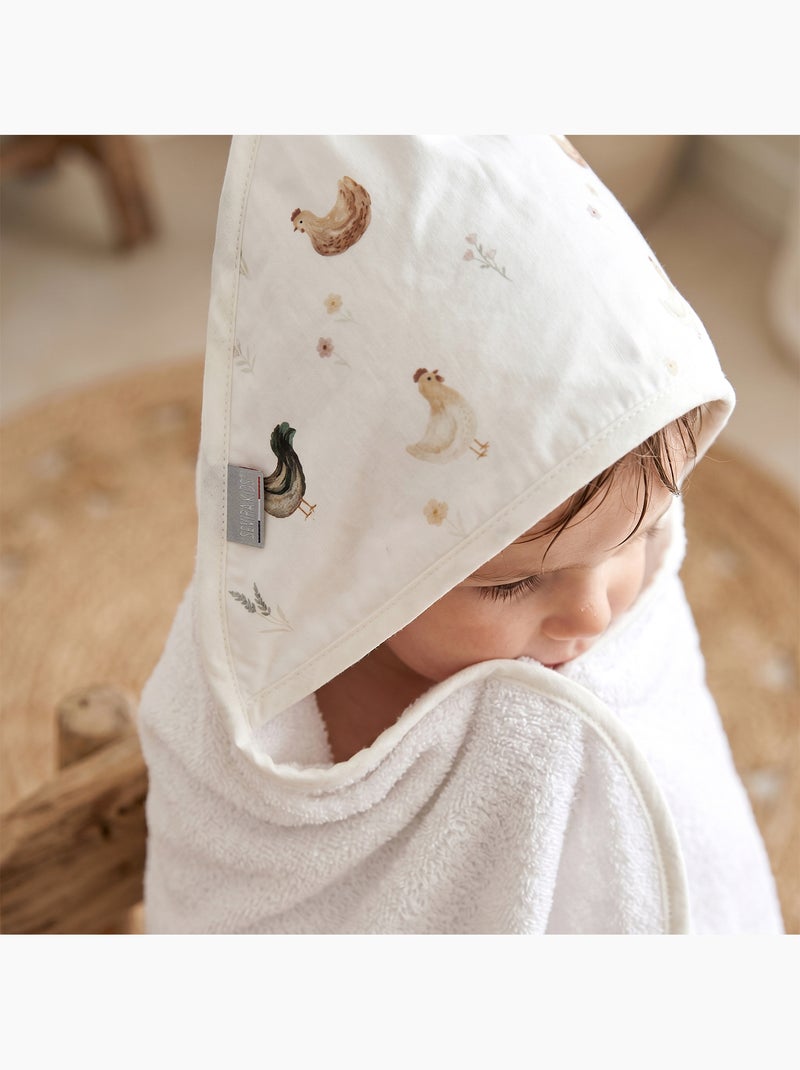 Gran capa de baño para bebé de algodón y bambú | SEVIRA KIDS Crudo - Kiabi