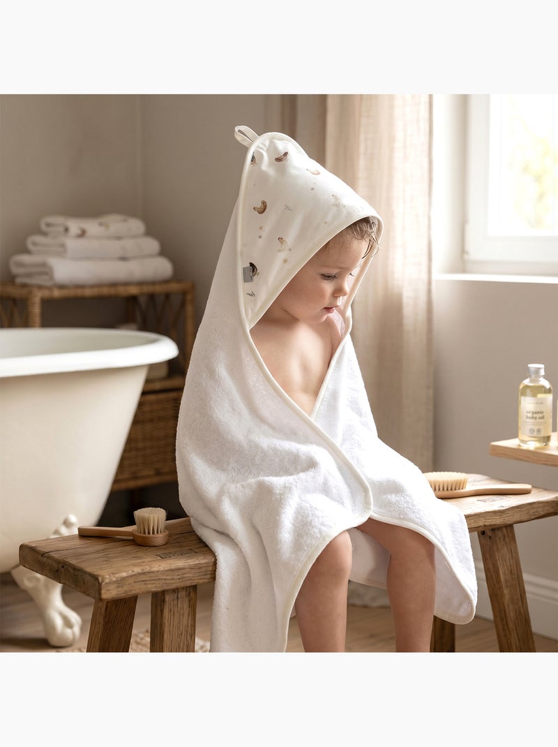 Gran capa de baño para bebé de algodón y bambú | SEVIRA KIDS Crudo - Kiabi