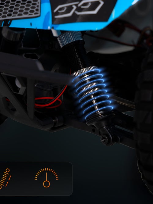 Gran coche teledirigido OVERMAX Hooligan - Velocidad 35 km/h - Tracción 4x4 - 40 min - Kiabi