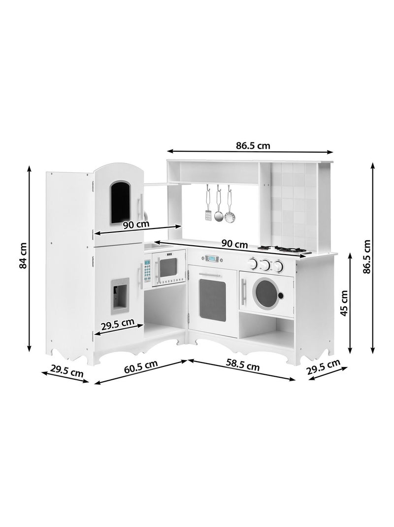Gran cocina de esquina madera con lavadora Mamabrum N/D - Kiabi