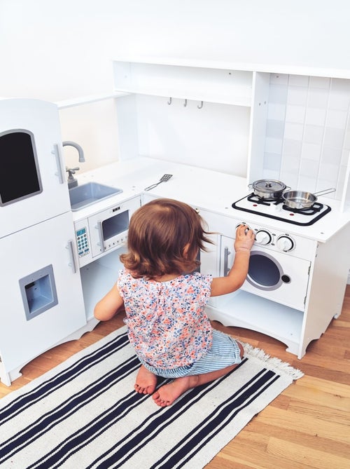 Gran cocina de esquina madera con lavadora Mamabrum - Kiabi