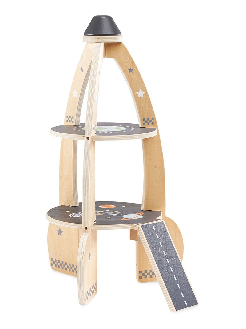 Gran cohete espacial madera con garaje y accesorios Mamabrum N/D - Kiabi