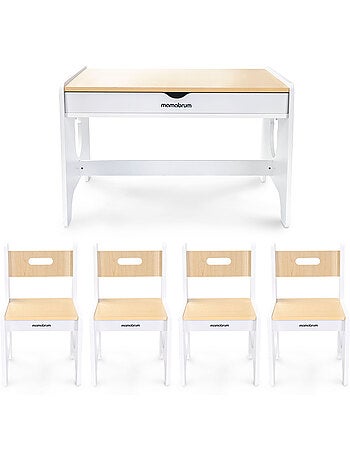Gran conjunto de mesa y sillas mamabrum para niños desde 3 años