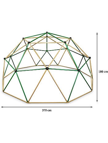 Gran Cúpula de Escalada HyperMotion Ø3,7 m Acero Galvanizado - Juego de Jardín Máx. 350 kg
