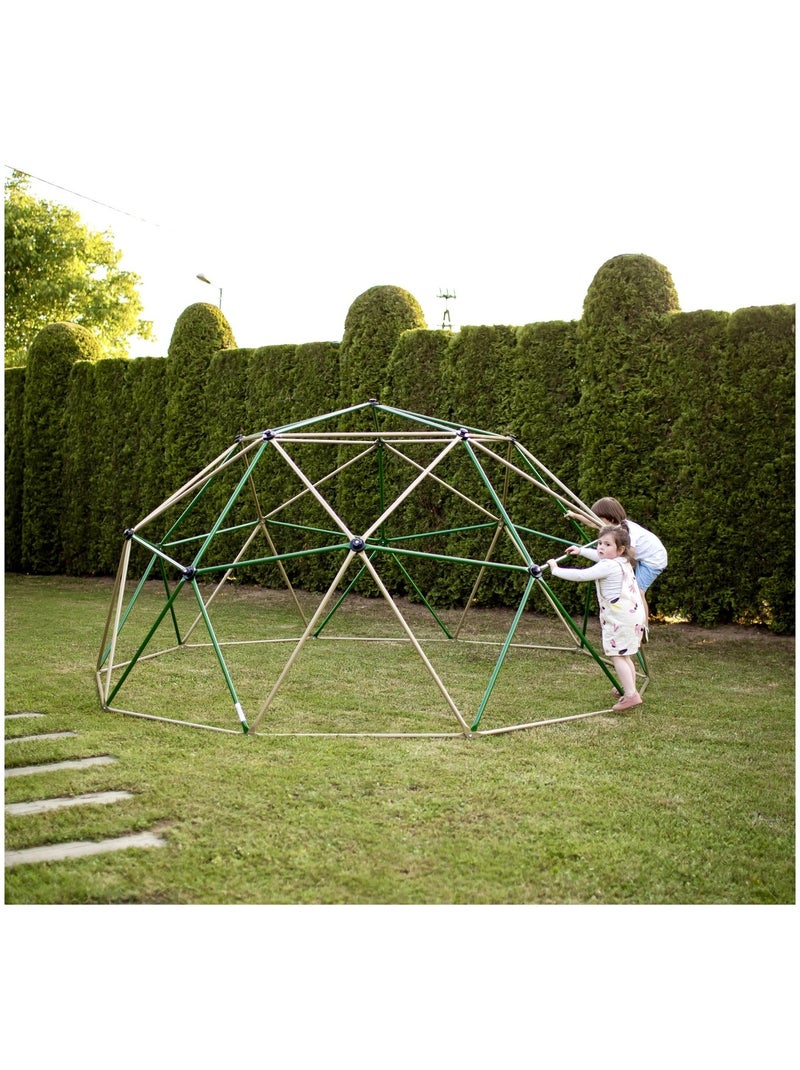 Gran Cúpula de Escalada HyperMotion Ø3,7 m Acero Galvanizado - Juego de Jardín Máx. 350 kg Verde - Kiabi