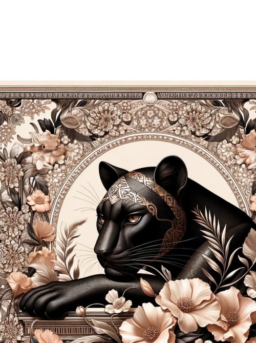 Gran Pañuelo de seda Black Panther Zoé - Kiabi