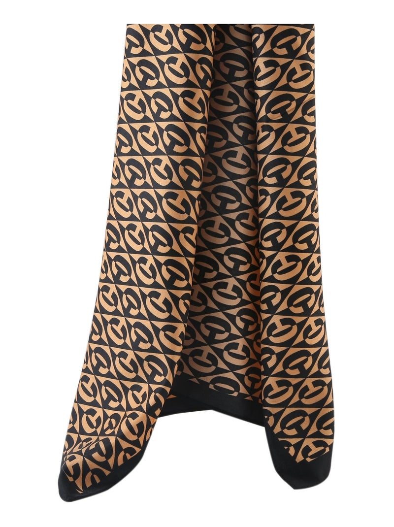Gran Pañuelo de seda C-LikeCabale Zoé Oro - Kiabi